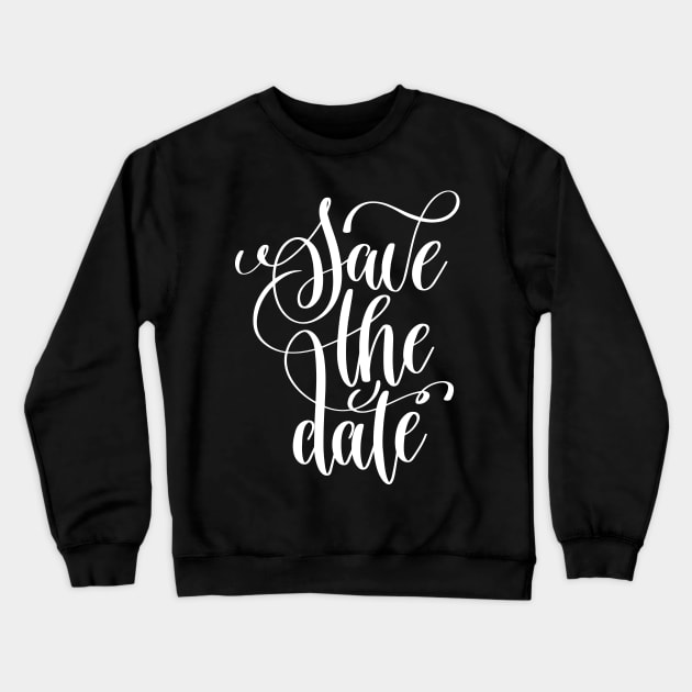 Save The Date Crewneck Sweatshirt by ProjectX23Red